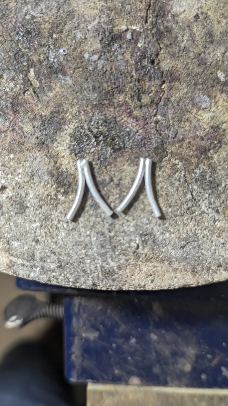 Motti’s jewelry workbench in Jerusalem