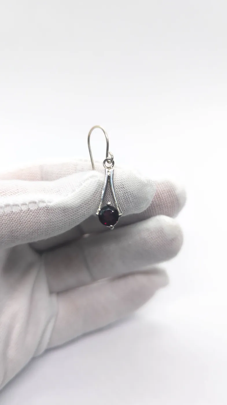 Violet Drop Earrings — handcrafted jewelry, Affinia Jerusalem