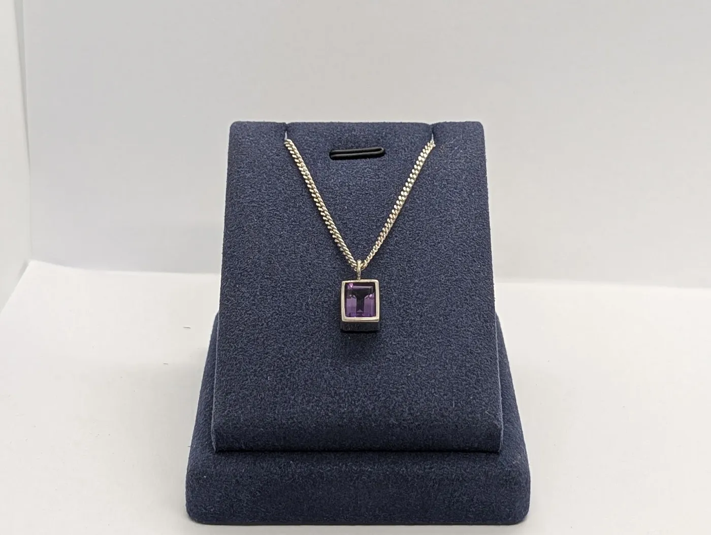 Violet Stone Pendant — handcrafted jewelry, Affinia Jerusalem
